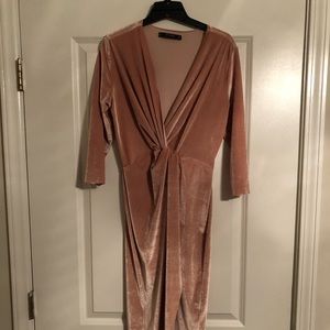 Rose colored Zara dress